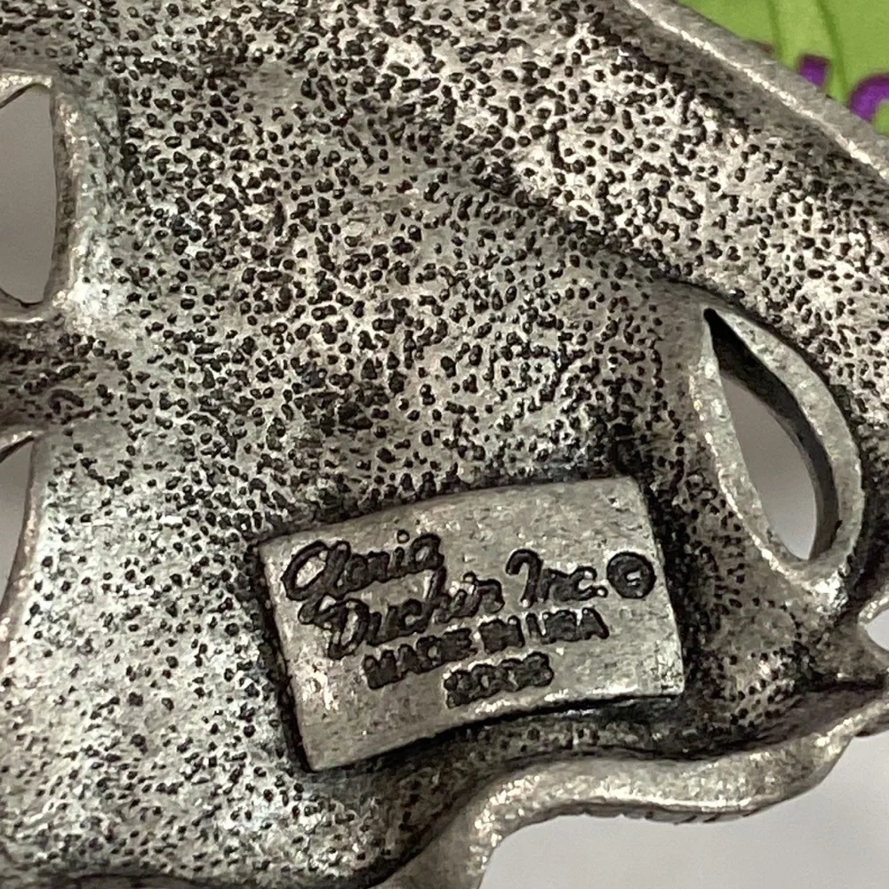 Gloria Duchin pewter bless you‎ angel ornament Swarovski crystal